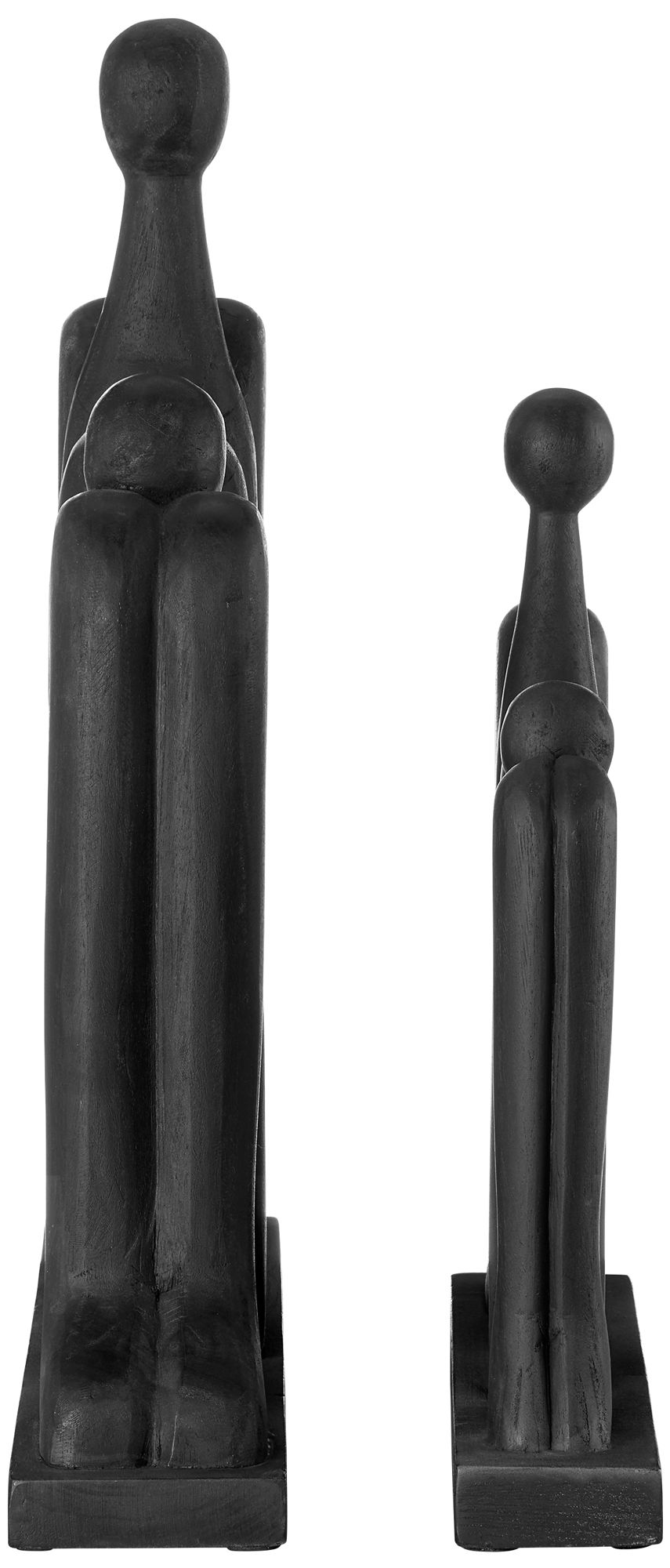 Image 3 Currey & Company Abstract Wood Figure Set of 2 more views