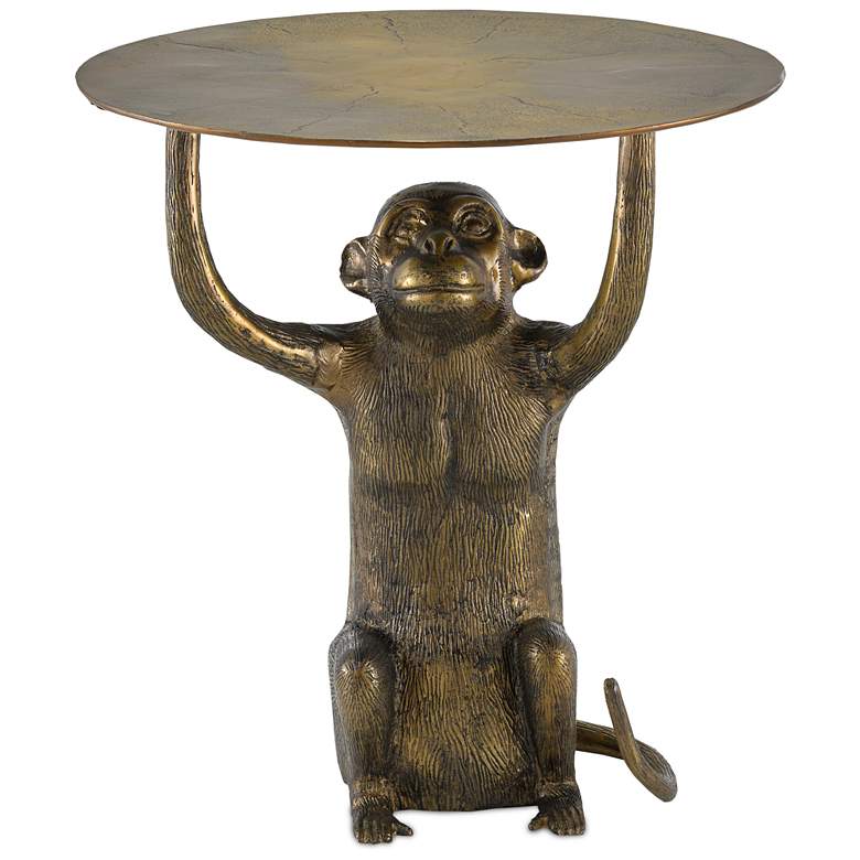 Image 1 Currey and Company Abu 20 inch Wide Monkey Accent Table
