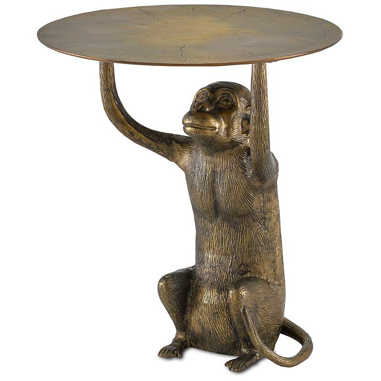 Image 2 Currey and Company Abu 20" Wide Monkey Accent Table more views