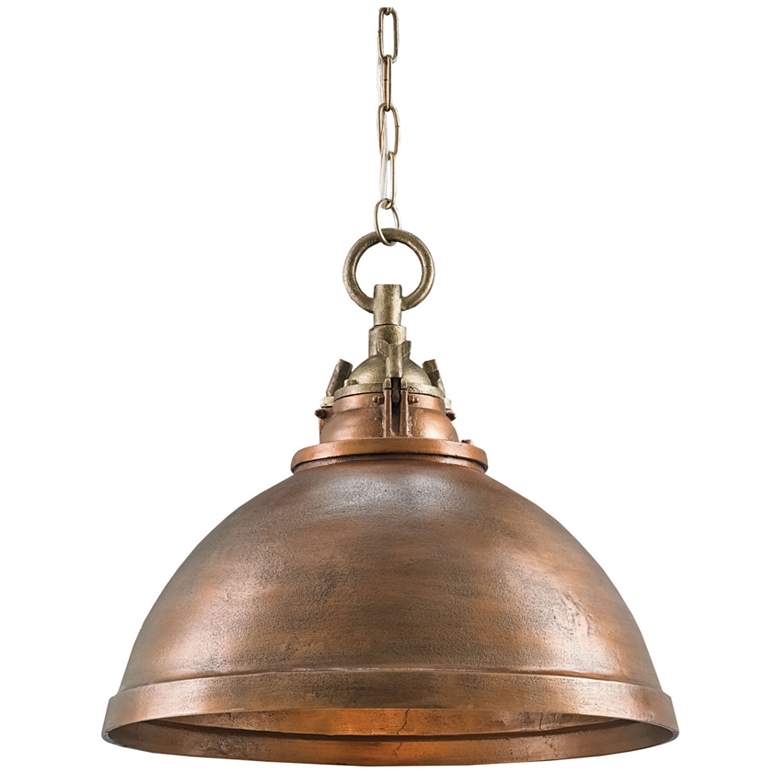 Image 1 Currey &#38; Company Admiral 20 inch Brass 1-Light Pendant