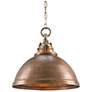 Currey and Company Admiral 20" Wide Cooper Pendant Light