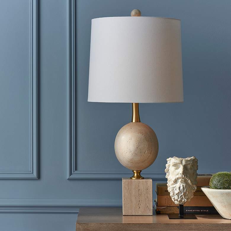 Image 1 Currey & Company Adorno 32 1/4" Natural and Beige Table Lamp