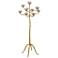 Currey & Company Agave 72" Americana Gold Leaf Floor Lamp