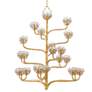 3_Currey & Company Agave Americana 42" 22-Light Gold Leaf Chandelier