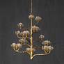 2_Currey & Company Agave Americana 42" 22-Light Gold Leaf Chandelier