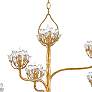5_Currey & Company Agave Americana 42" 22-Light Gold Leaf Chandelier more views