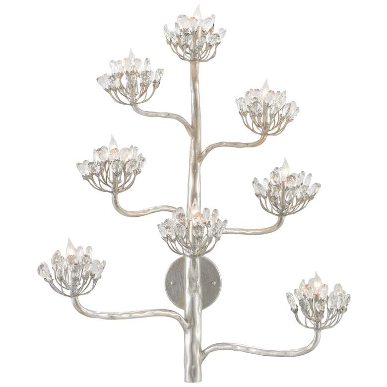 Image 1 Currey &#38; Company Agave Americana Silver 8-Light Wall Sconce