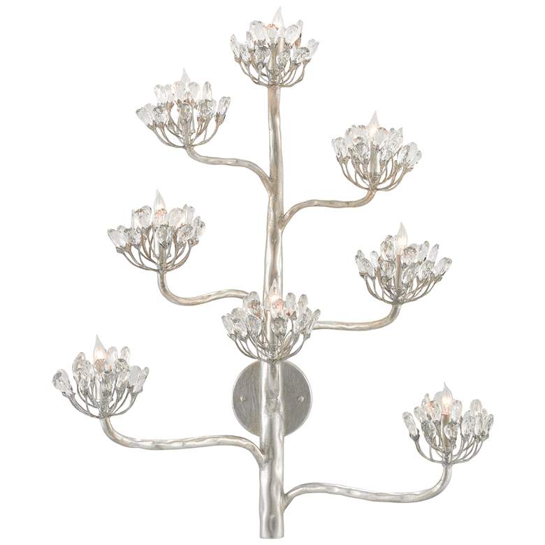 Image 1 Currey & Company Agave Americana Silver 8-Light Wall Sconce