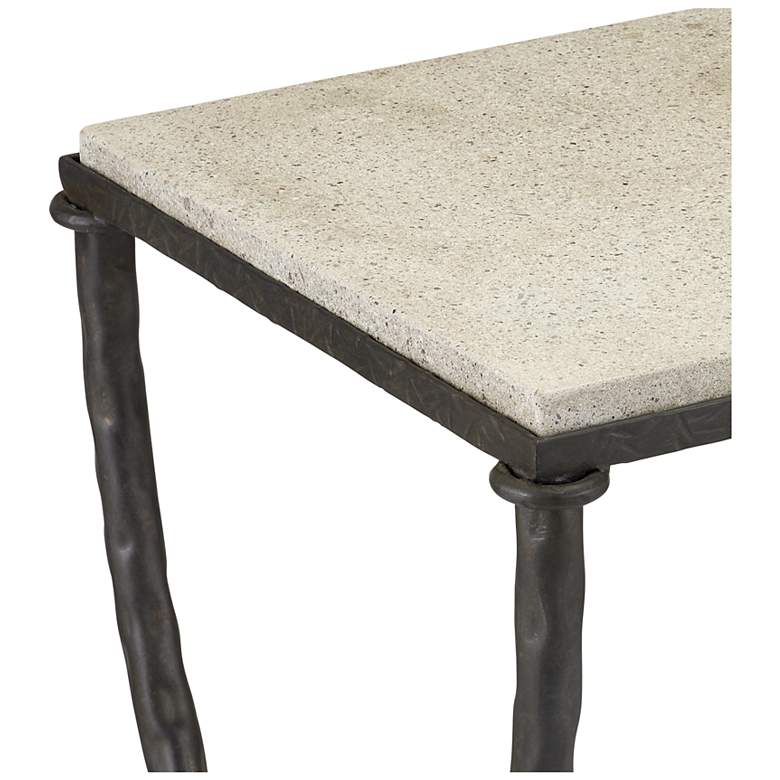 Image 3 Currey and Company Agora 49" Wide Bronze Console Table more views