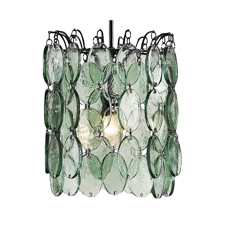 Image 3 Currey & Company Airlie 14" Wide Recycled Glass Mini Pendant Light more views