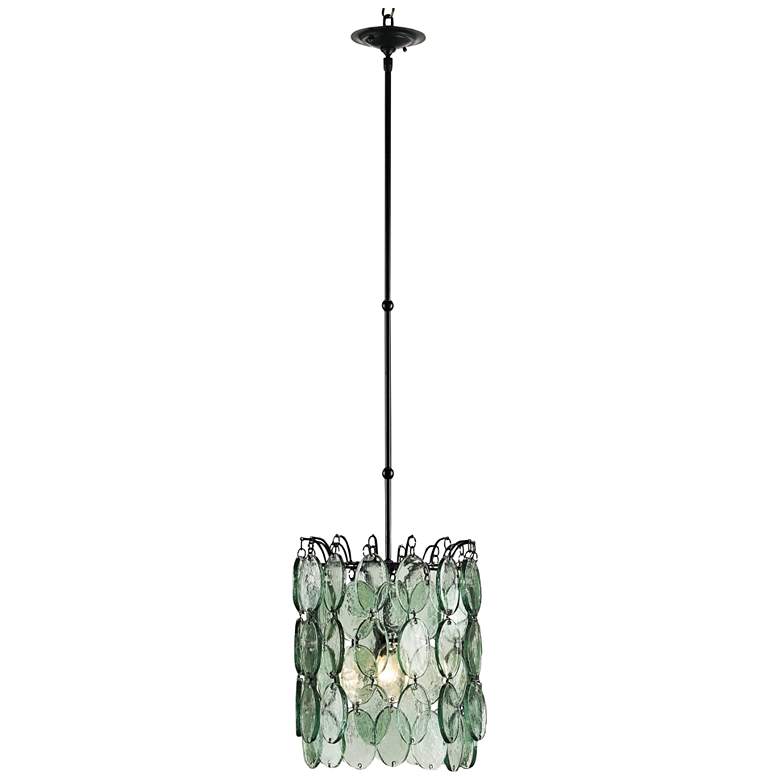 Image 2 Currey & Company Airlie 14"W Recycled Glass Pendant Light