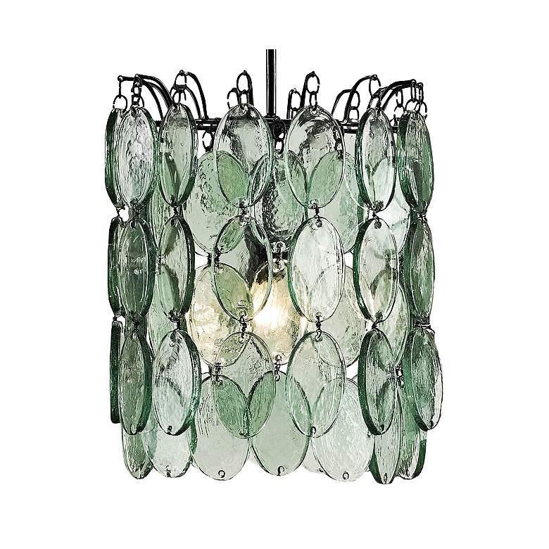 Image 3 Currey & Company Airlie 14"W Recycled Glass Pendant Light more views