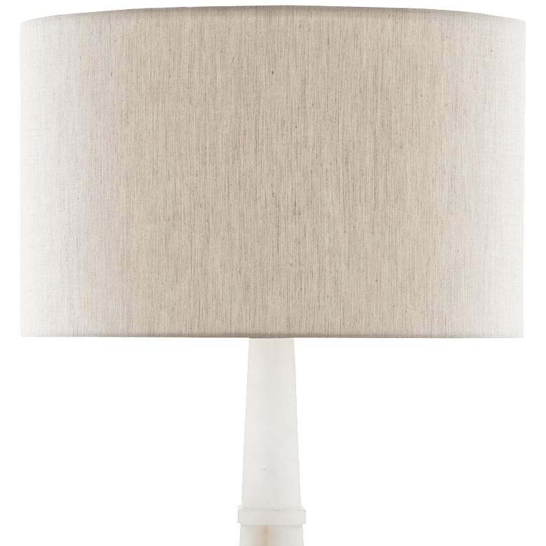 Image 2 Currey & Company Alabastro White Alabaster Stone Table Lamp more views