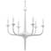 Currey & Company Albion 31" White 6-Light Chandelier