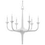 Currey &#38; Company Albion 31" White 6-Light Chandelier
