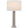 Currey and Company Alford Nickel Column Table Lamp