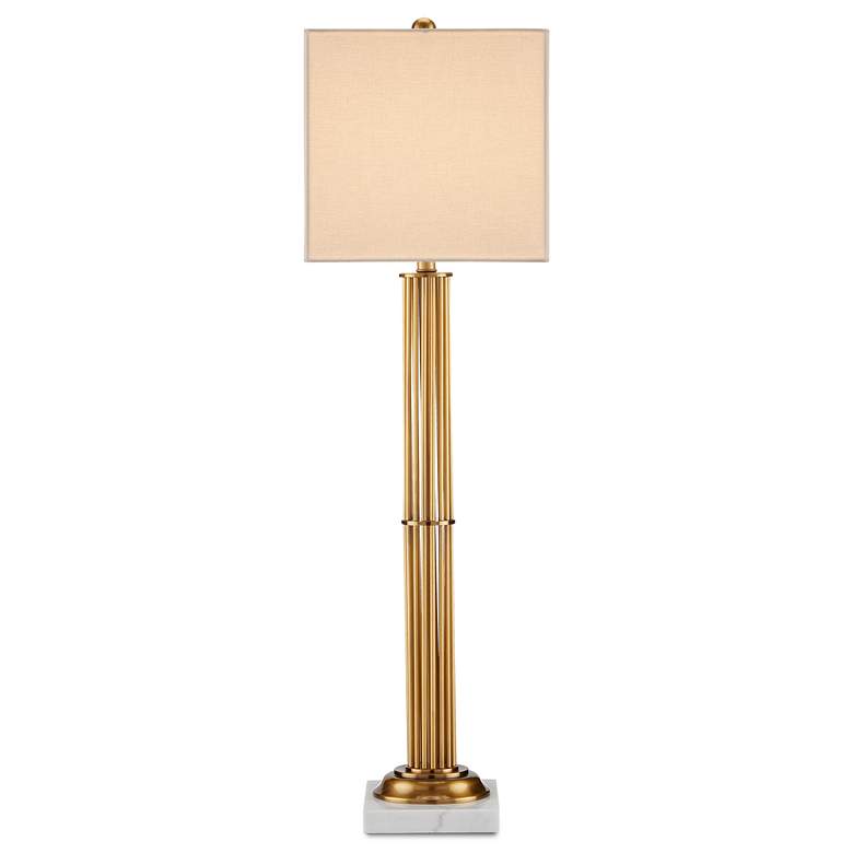 Image 4 Currey & Company Allegory 36 1/2" High Brass Modern Table Lamp more views