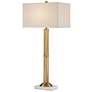 1_Currey & Company Allegory Antique Brass Column Table Lamp