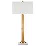 2_Currey & Company Allegory Antique Brass Column Table Lamp more views