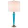 Currey and Company Andalucia Light Blue Glass Table Lamp