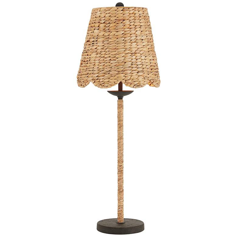 Image 1 Currey & Company Annabelle Natural Water Hyacinth Table Lamp