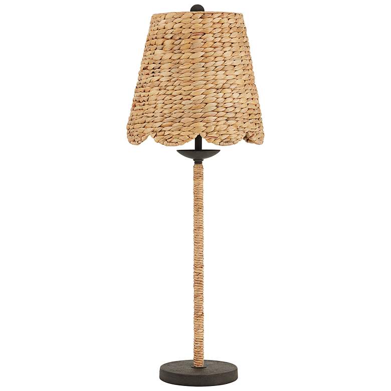 Image 4 Currey & Company Annabelle Natural Water Hyacinth Table Lamp more views