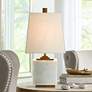 1_Currey & Company Annelore 16 1/2" White Marble Accent Table Lamp
