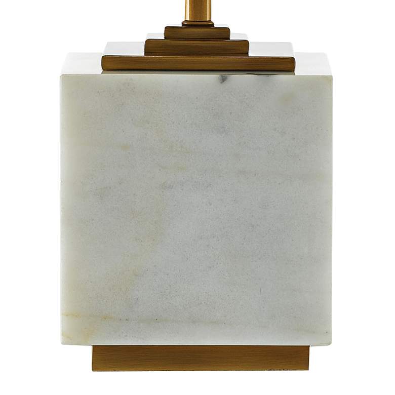 Image 3 Currey & Company Annelore 16 1/2" White Marble Accent Table Lamp more views