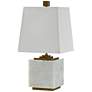 5_Currey & Company Annelore 16 1/2" White Marble Accent Table Lamp more views