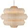 Currey & Company Antibes 30" Wide Snow White Chandelier