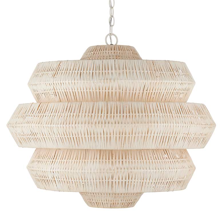 Image 2 Currey & Company Antibes 30" Wide Snow White Chandelier more views