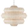 2_Currey & Company Antibes 30" Wide Snow White Chandelier more views