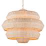 3_Currey & Company Antibes 30" Wide Snow White Chandelier more views