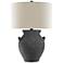 Currey & Company Anza 27 1/4" Black Ash Terracotta Jar Table Lamp