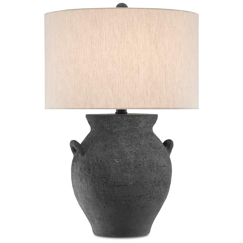 Image 3 Currey & Company Anza 27 1/4" Black Ash Terracotta Jar Table Lamp more views