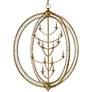 2_Currey & Company Aphrodite 43" 14-Light Gold Orb Chandelier
