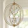 1_Currey & Company Aphrodite 43" 14-Light Gold Orb Chandelier