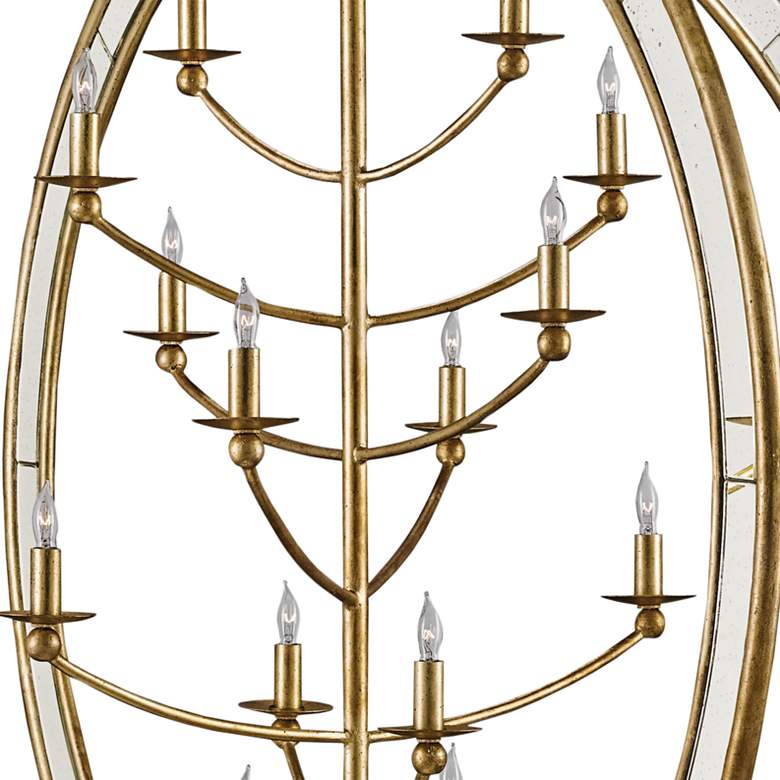 Image 3 Currey & Company Aphrodite 43" 14-Light Gold Orb Chandelier more views