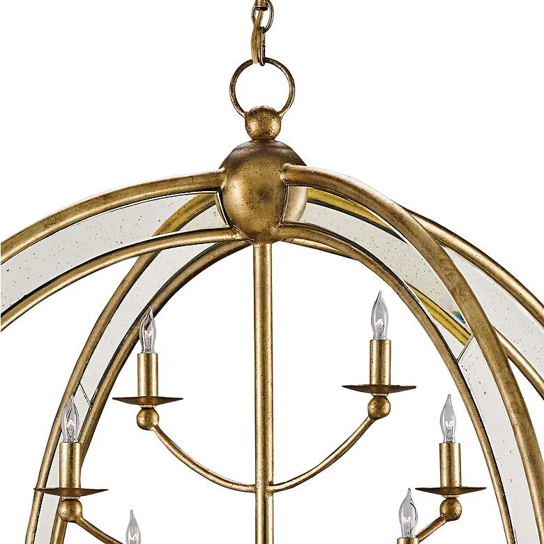 Image 4 Currey & Company Aphrodite 43" 14-Light Gold Orb Chandelier more views