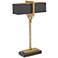 Currey and Company Apropos Small Back and Gold Table Lamp