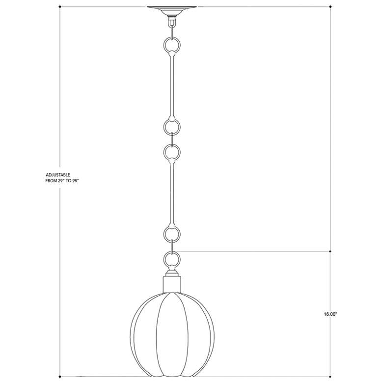 Image 3 Currey and Company Aquaterra 10" Wide Old Iron Mini Pendant more views