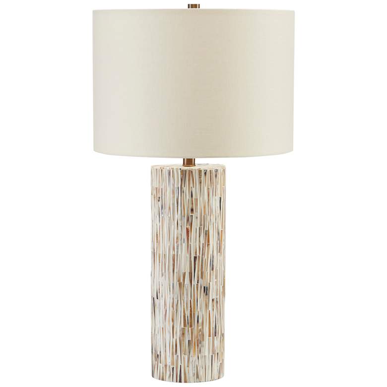 Image 2 Currey & Company Aquila Natural Bone Column Table Lamp