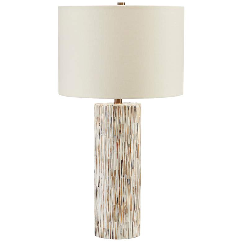 Image 2 Currey &amp; Company Aquila Natural Bone Column Table Lamp