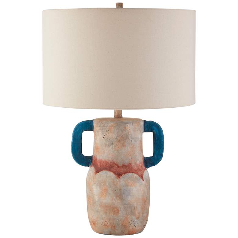 Image 2 Currey And Company Arcadia Sand Terracotta Table Lamp