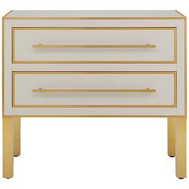 Image5 of Currey and Company Arden 36"W Ivory 2-Drawer Accent Chest more views
