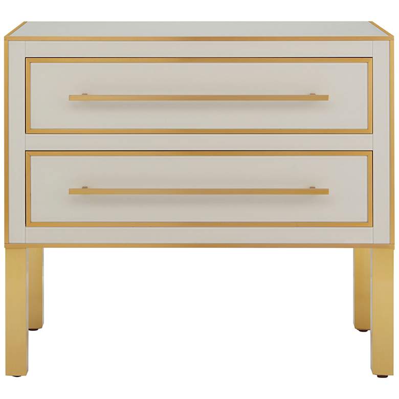 Image 5 Currey and Company Arden 36 inchW Ivory 2-Drawer Accent Chest more views