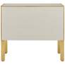 Currey and Company Arden 36"W Ivory 2-Drawer Accent Chest