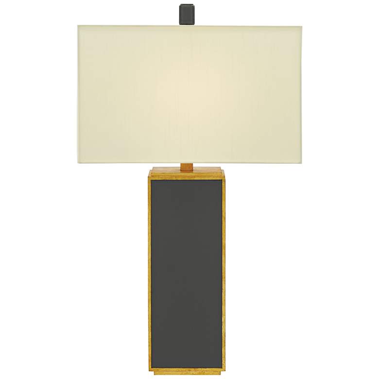 Image 1 Currey and Company Arden Tornado Gray Table Lamp
