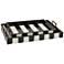 Currey and Company Arrow Black and White Trays Set of 2