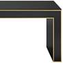 Currey and Company Artemis 48"W Caviar Black and Gold Cocktail Table